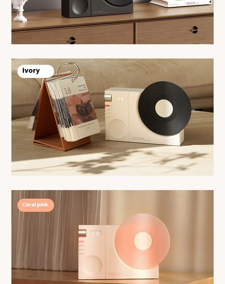 Mini portable Bluetooth speaker in Obsidian Black colour with included gift bag and greeting card