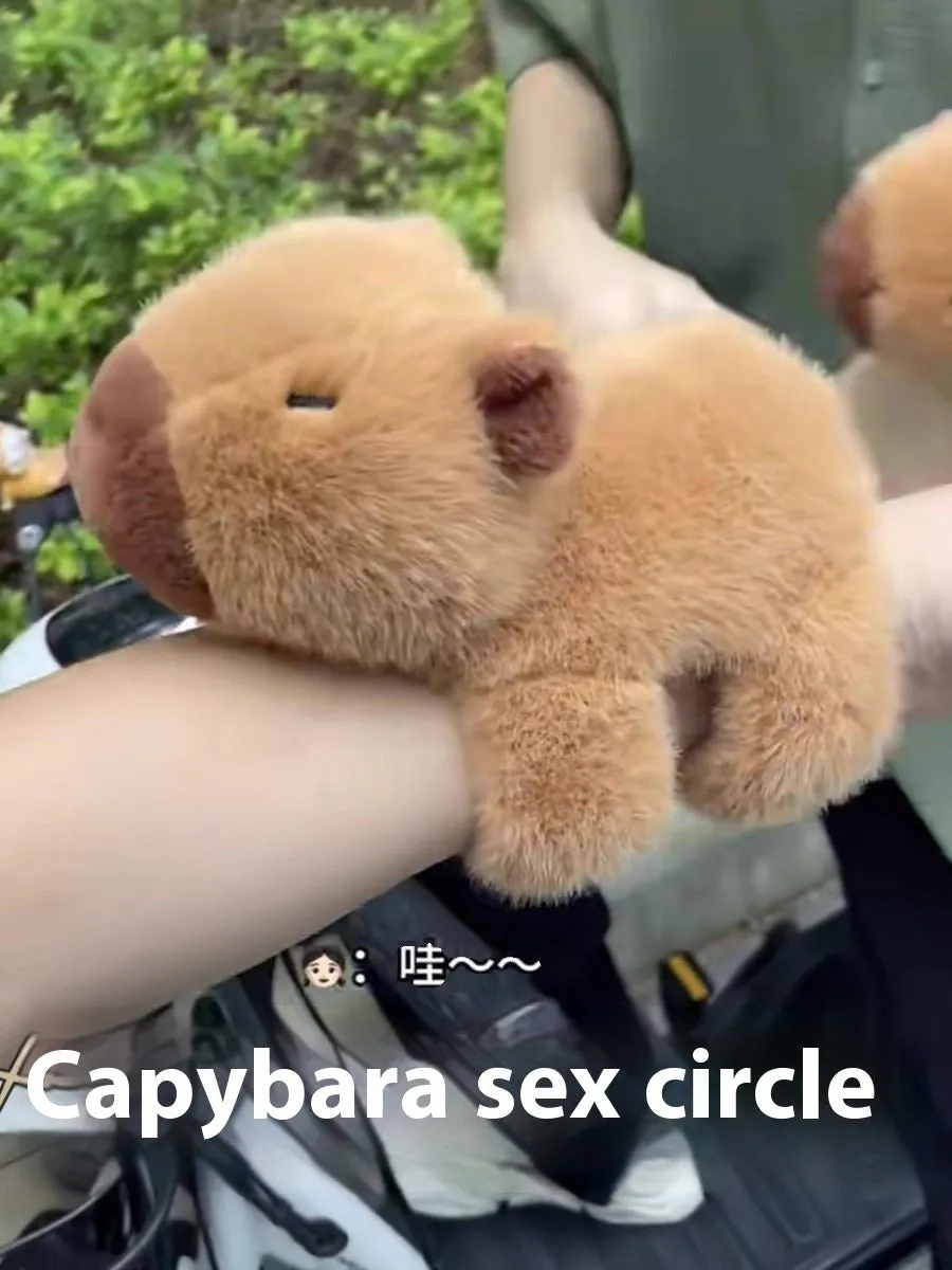 Capabala cute capybara earphone case for AirPods with Bodhi material and hanging accessory