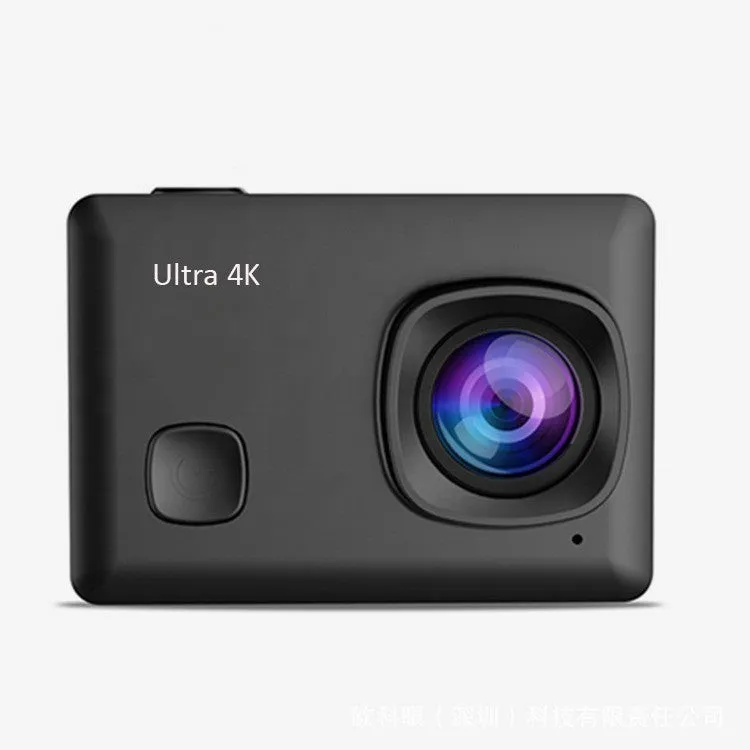 Sports Camera 4K HD Anti-shake plastic metal body 57x40x28mm with waterproof case Black Standard