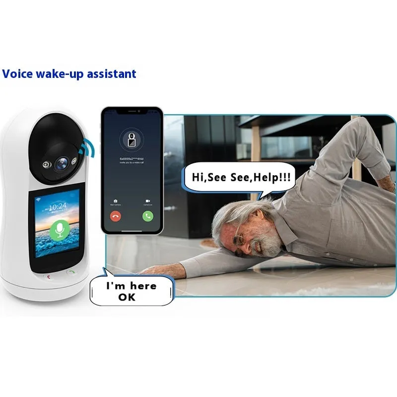 Bidirectional video call camera with 1-inch ball indoor, 2MP 3MP, AU EU UK US plug style selectable