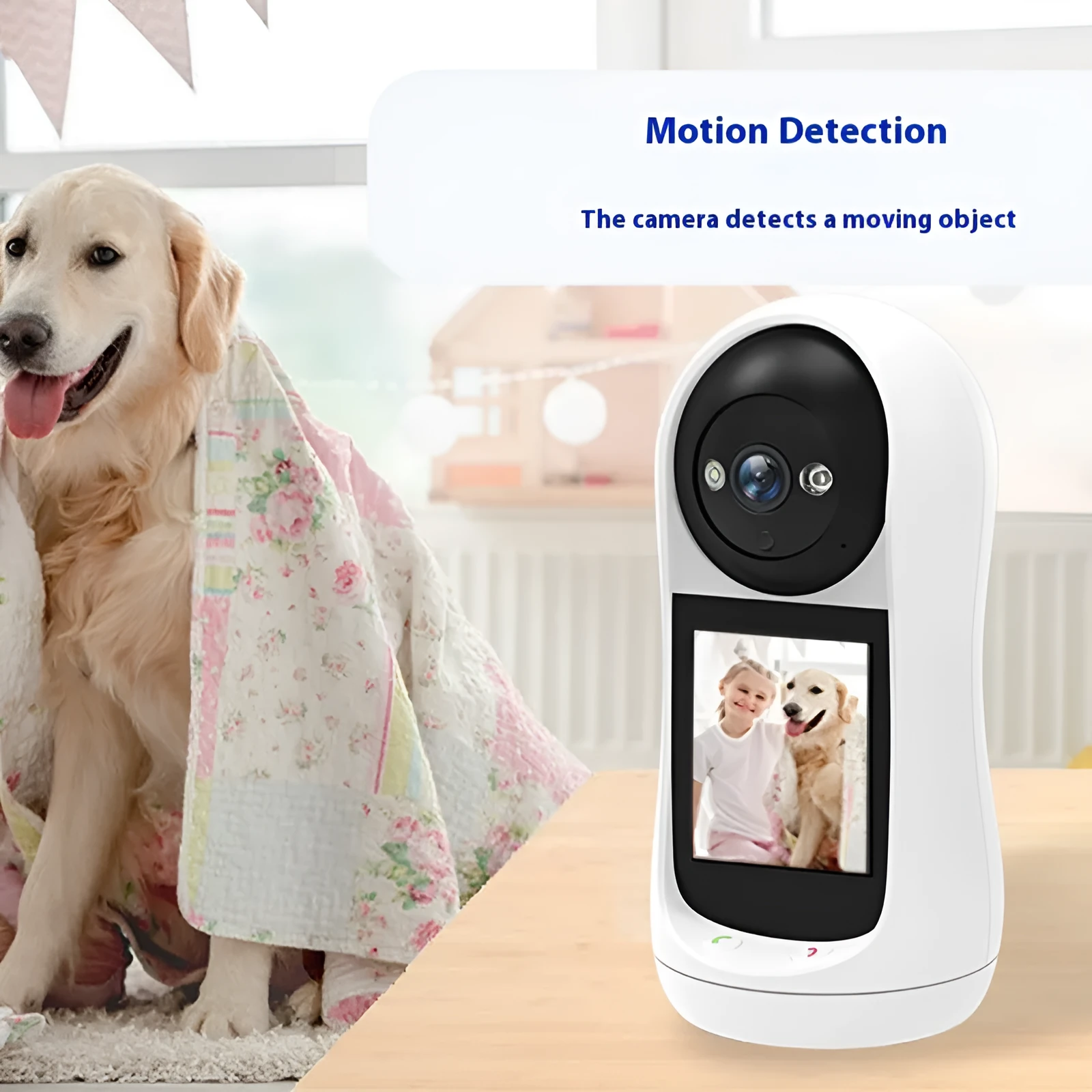 Bidirectional video call camera with 1-inch ball indoor, 2MP 3MP, AU EU UK US plug style selectable