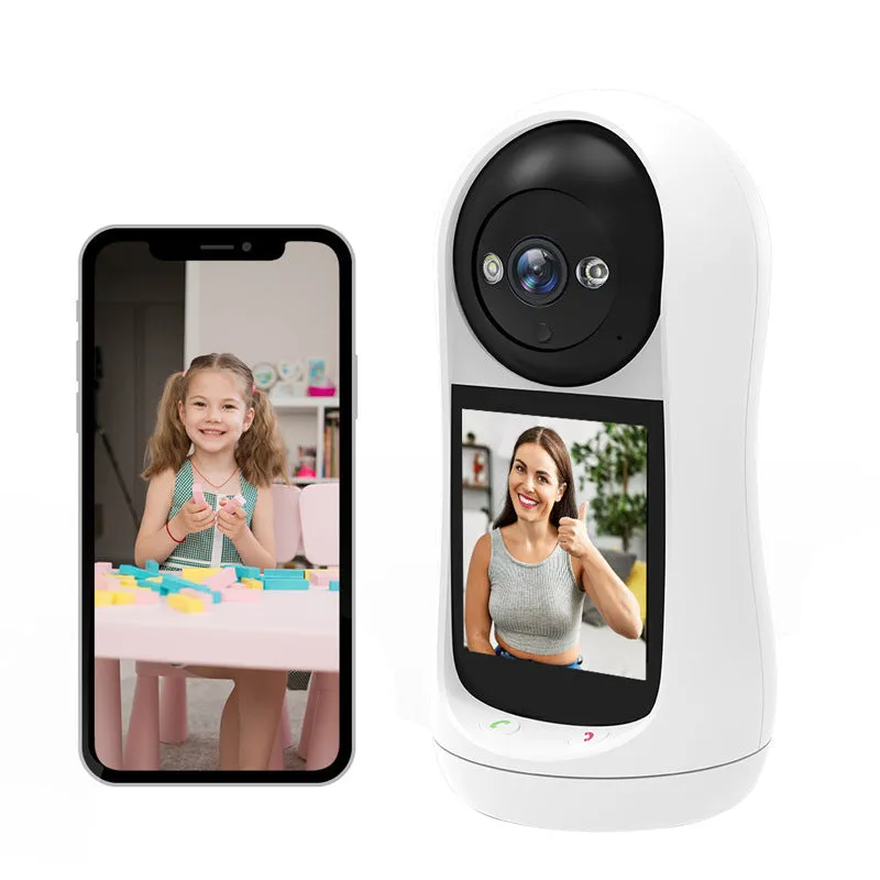 Bidirectional video call camera with 1-inch ball indoor, 2MP 3MP, AU EU UK US plug style selectable