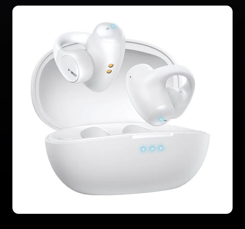 T306 Bluetooth wireless gaming headset with ear hook design in black or white colour