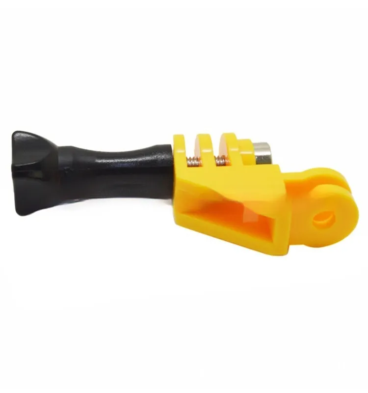 Sports camera corner adjusting arm in black plastic with 90-degree angle for multi-angle shooting