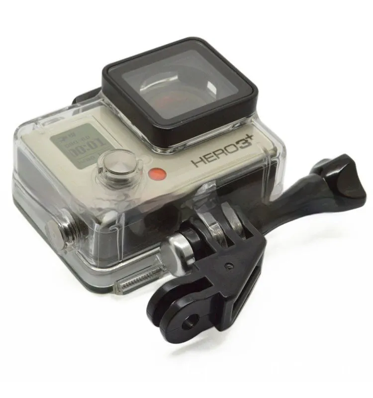 Sports camera corner adjusting arm in black plastic with 90-degree angle for multi-angle shooting