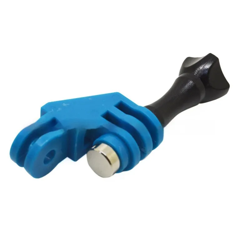 Sports camera corner adjusting arm in black plastic with 90-degree angle for multi-angle shooting