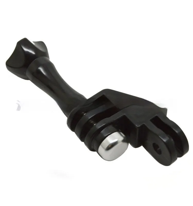 Sports camera corner adjusting arm in black plastic with 90-degree angle for multi-angle shooting