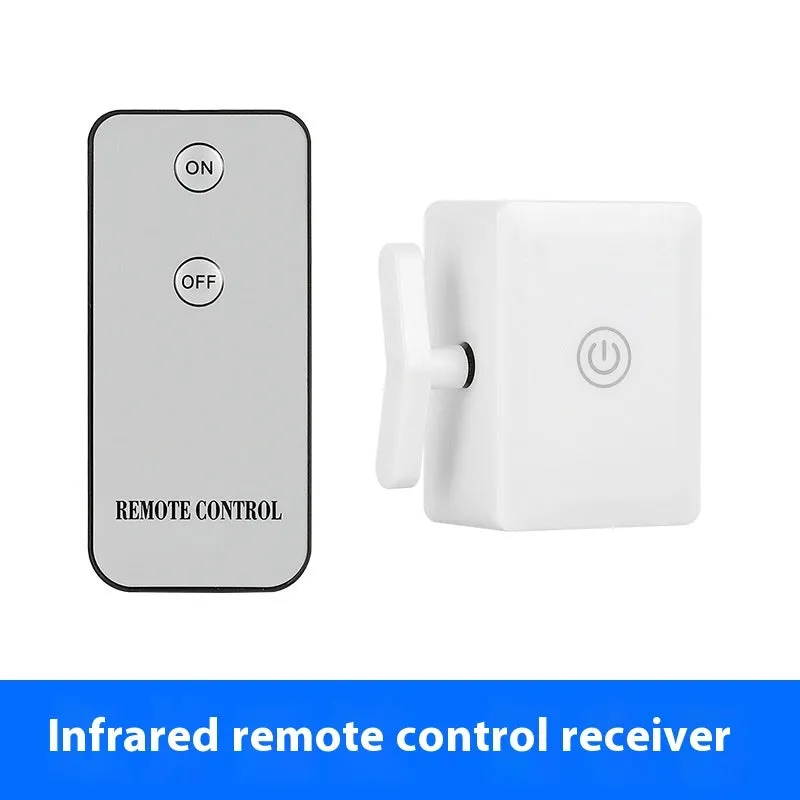 Lazy Lights Off wiring free remote control lights controller with infrared and RF models 55x54x32mm