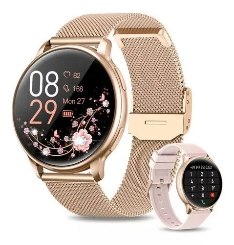 Smart watch with heart rate blood oxygen blood pressure body temperature monitoring TFT screen in black colour
