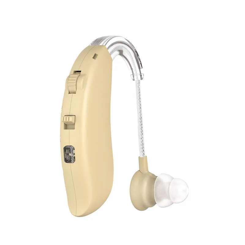 Digital hearing aid Type-C rechargeable in skin colour with Bluetooth – single unit on charger