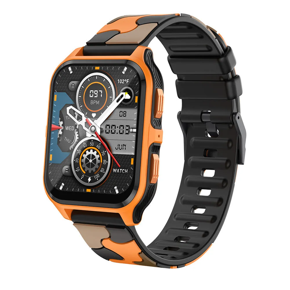 Smart bracelet with plastic body and TFT screen in black colour option on table