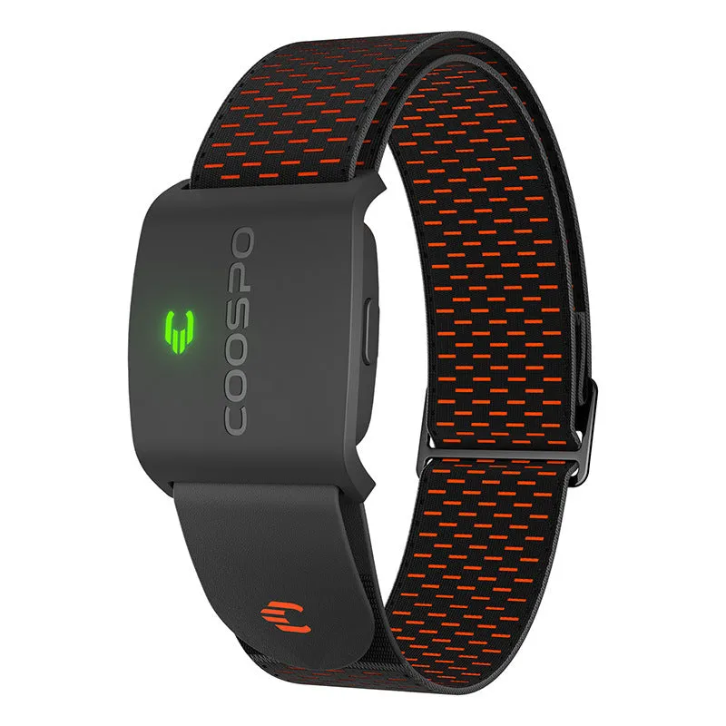 Heart rate monitor strap with dual mode chest sensor in BC107 black for sports training, PVC material