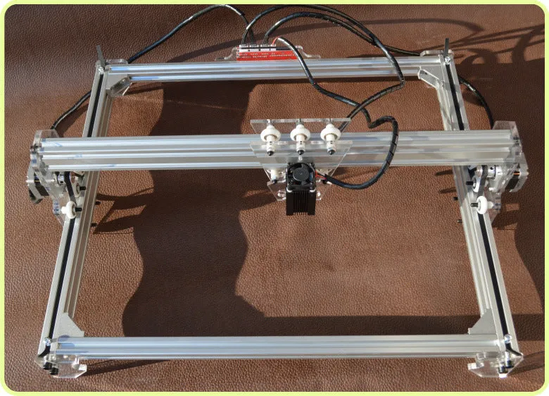 Miniature laser engraving machine with 400x300mm base plate for marking applications
