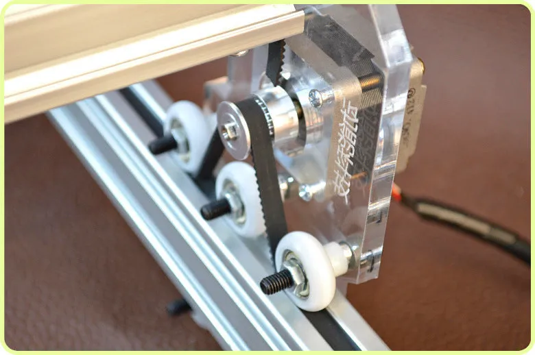 Miniature laser engraving machine with 400x300mm base plate for marking applications