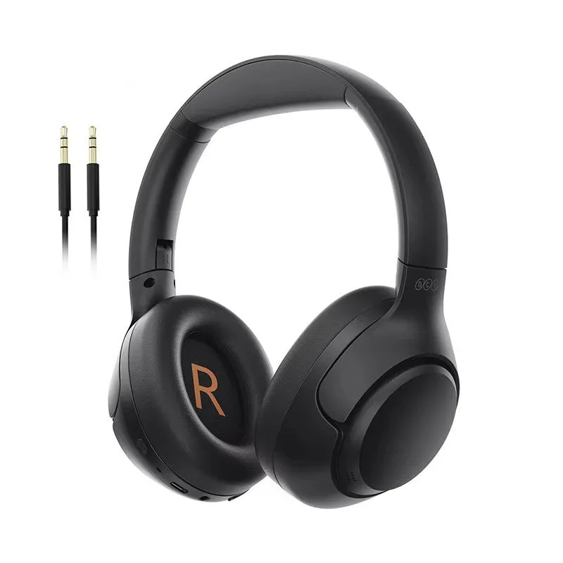 H3 Bluetooth headset with ANC active noise reduction in midnight black, true wireless design, head-mounted sports style