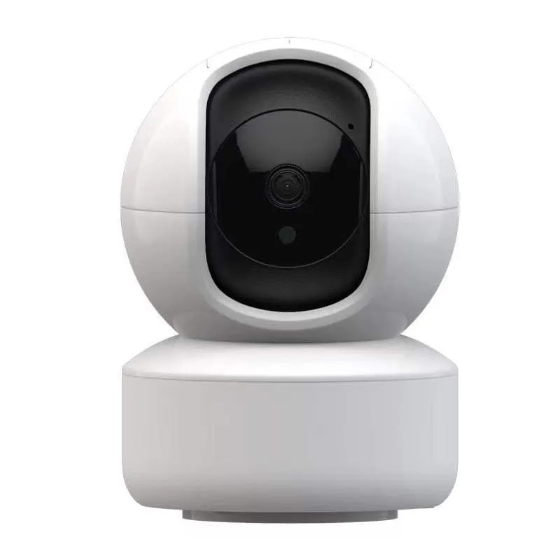 1080P 5G dual band wireless security camera with night vision and built-in microphone in black