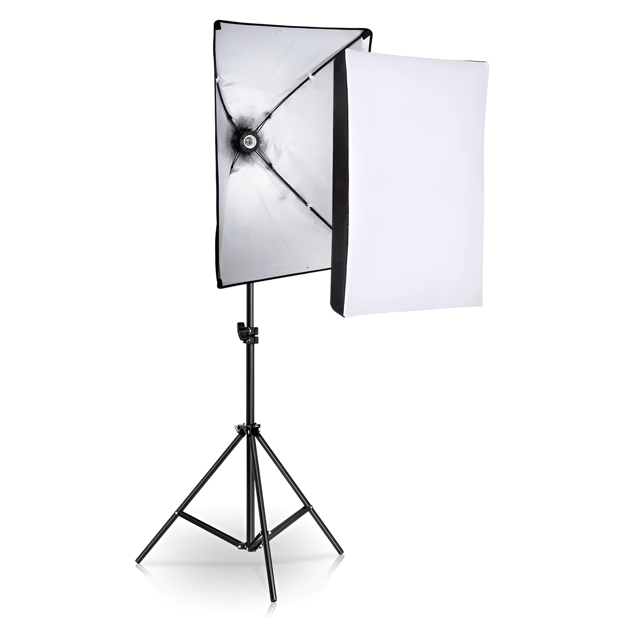 LIBEN photography lighting kit with tripod, soft light cloth, and reflective backdrop for smartphone studio shooting