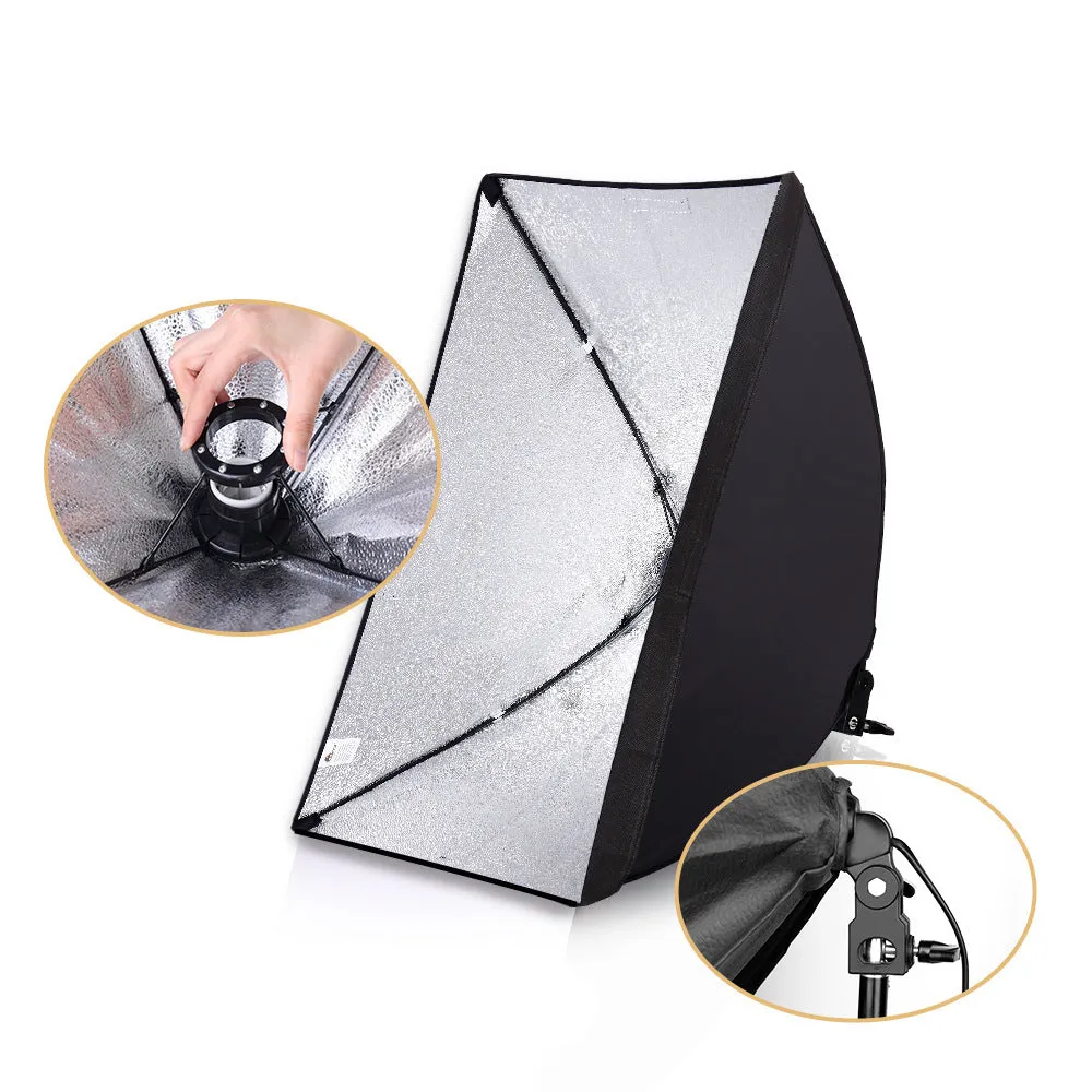 LIBEN photography lighting kit with tripod, soft light cloth, and reflective backdrop for smartphone studio shooting