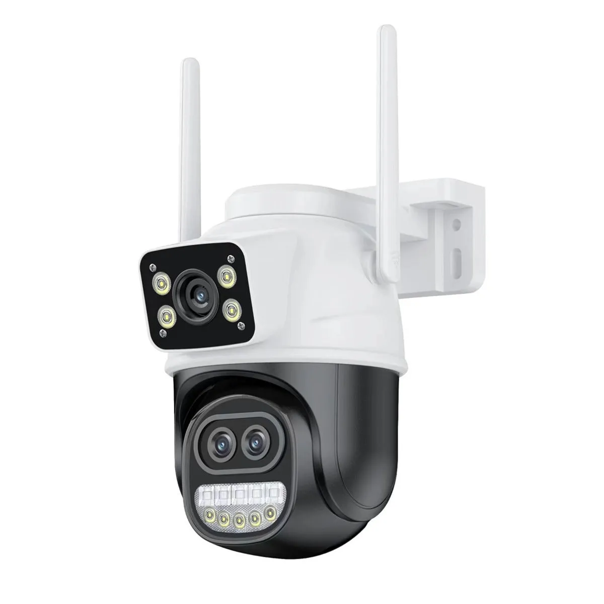 QX127 black binocular wireless home surveillance camera with 5x zoom and dual light night vision