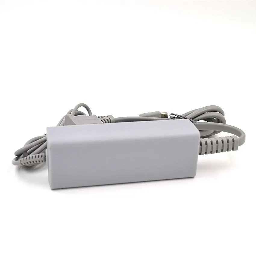 Wii U tablet power supply charger with ABS casing, 15.8 cm length, black