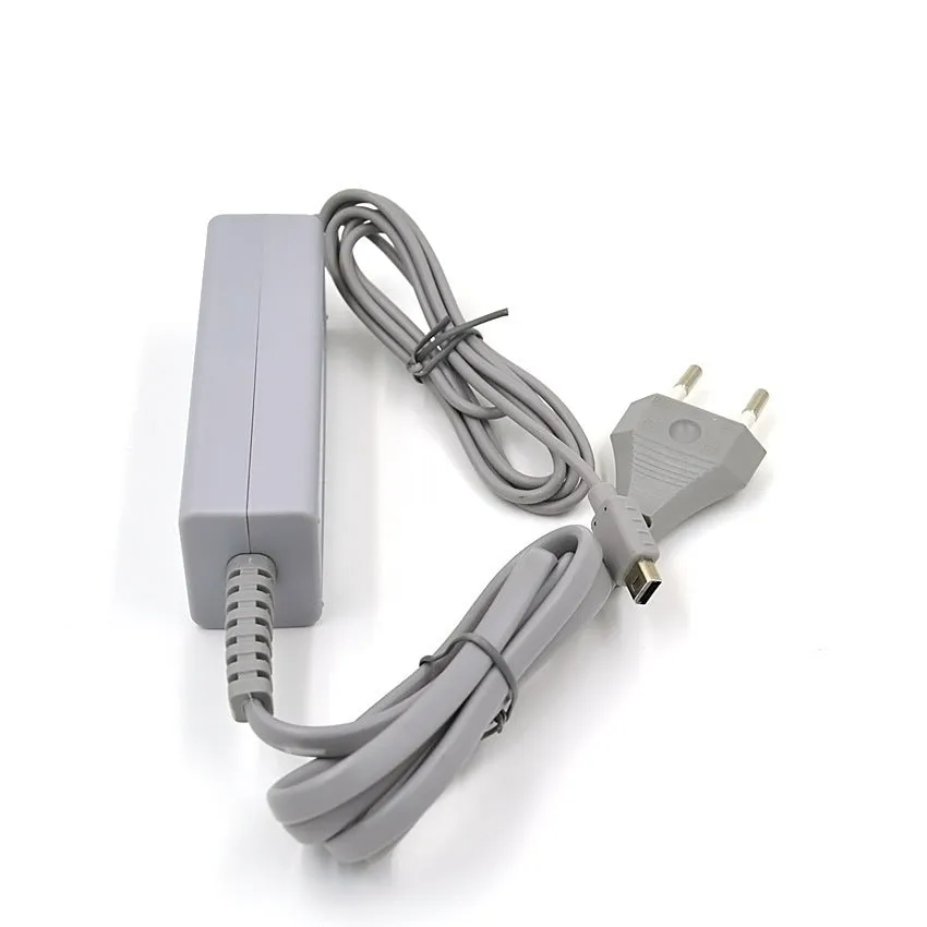Wii U tablet power supply charger with ABS casing, 15.8 cm length, black