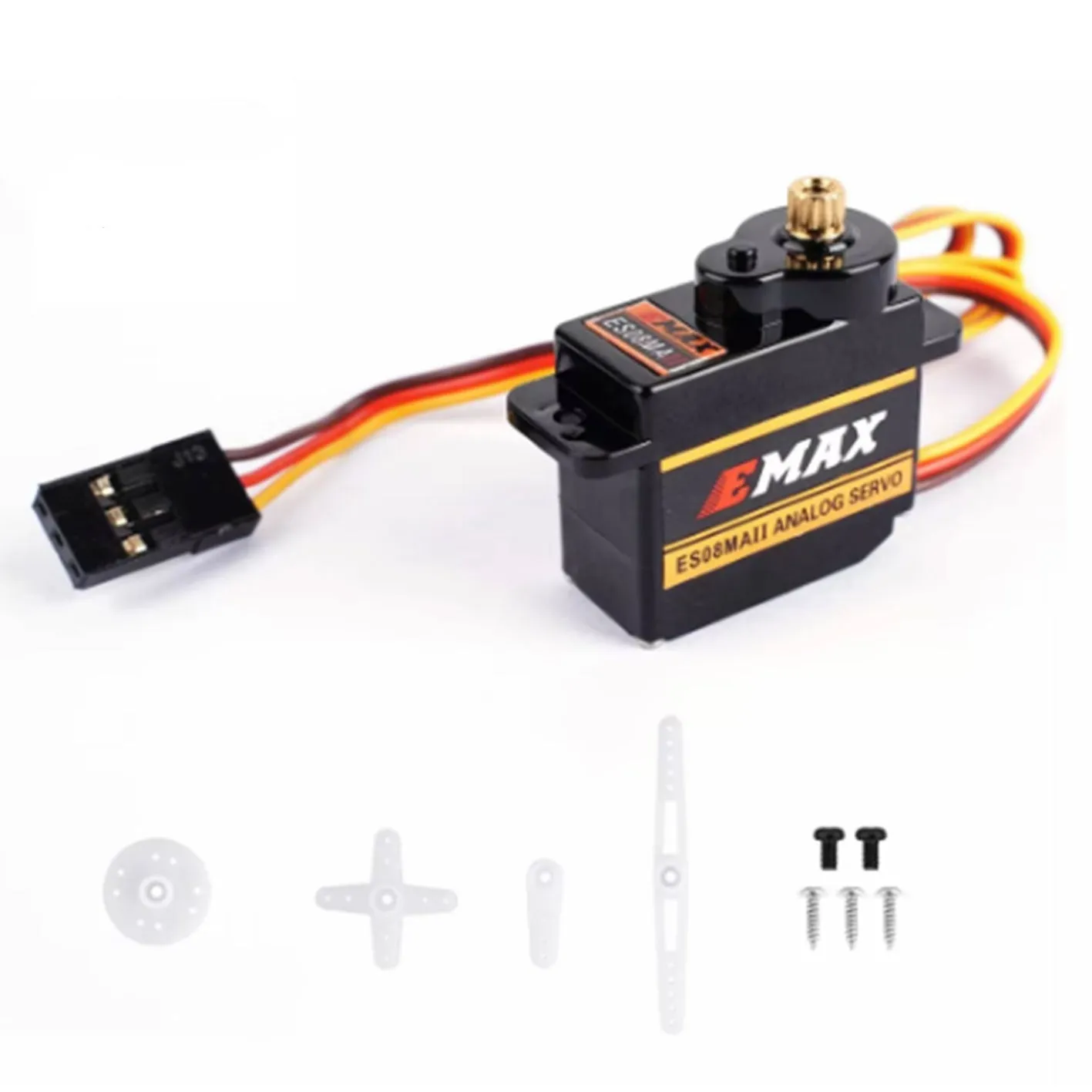 ES08MA metal gear miniature steering servo motor 32x11.5x24mm with 25cm wire