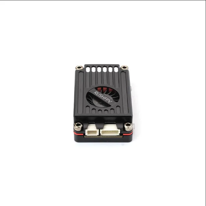 Black FPV crossing machine with active cooling image transmission and metal frame, under 30cm