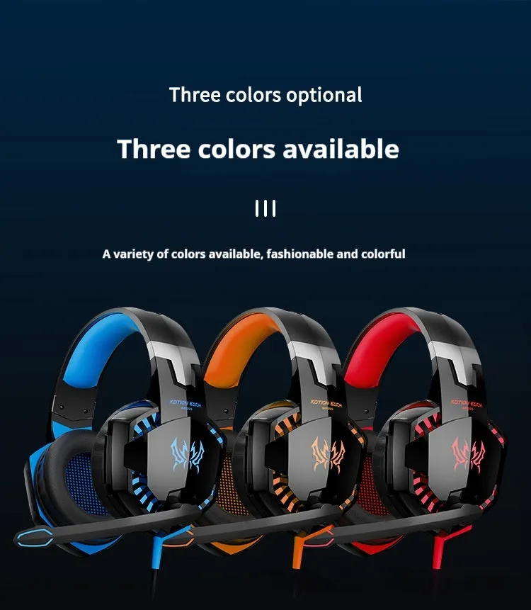 Wired USB headset for laptop and desktop computer with microphone and protein skin earmuffs in blue and black