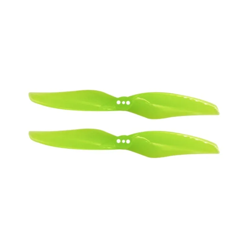 ABS electric propeller set with 2 blades, 4-inch diameter, and 1.5mm centre aperture in transparent red