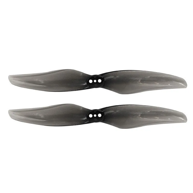 ABS electric propeller set with 2 blades, 4-inch diameter, and 1.5mm centre aperture in transparent red