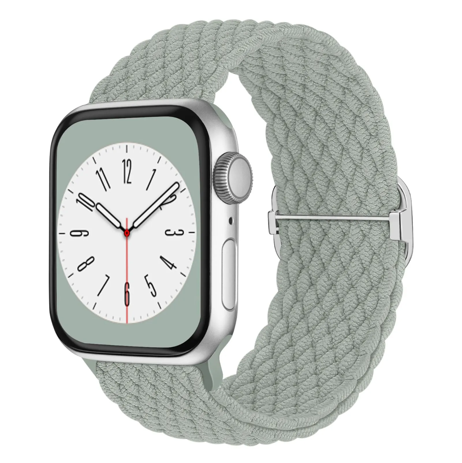 Nylon woven strap with adjustable buckle for Apple Watch, available in black and multiple colours, 38/40/41mm size