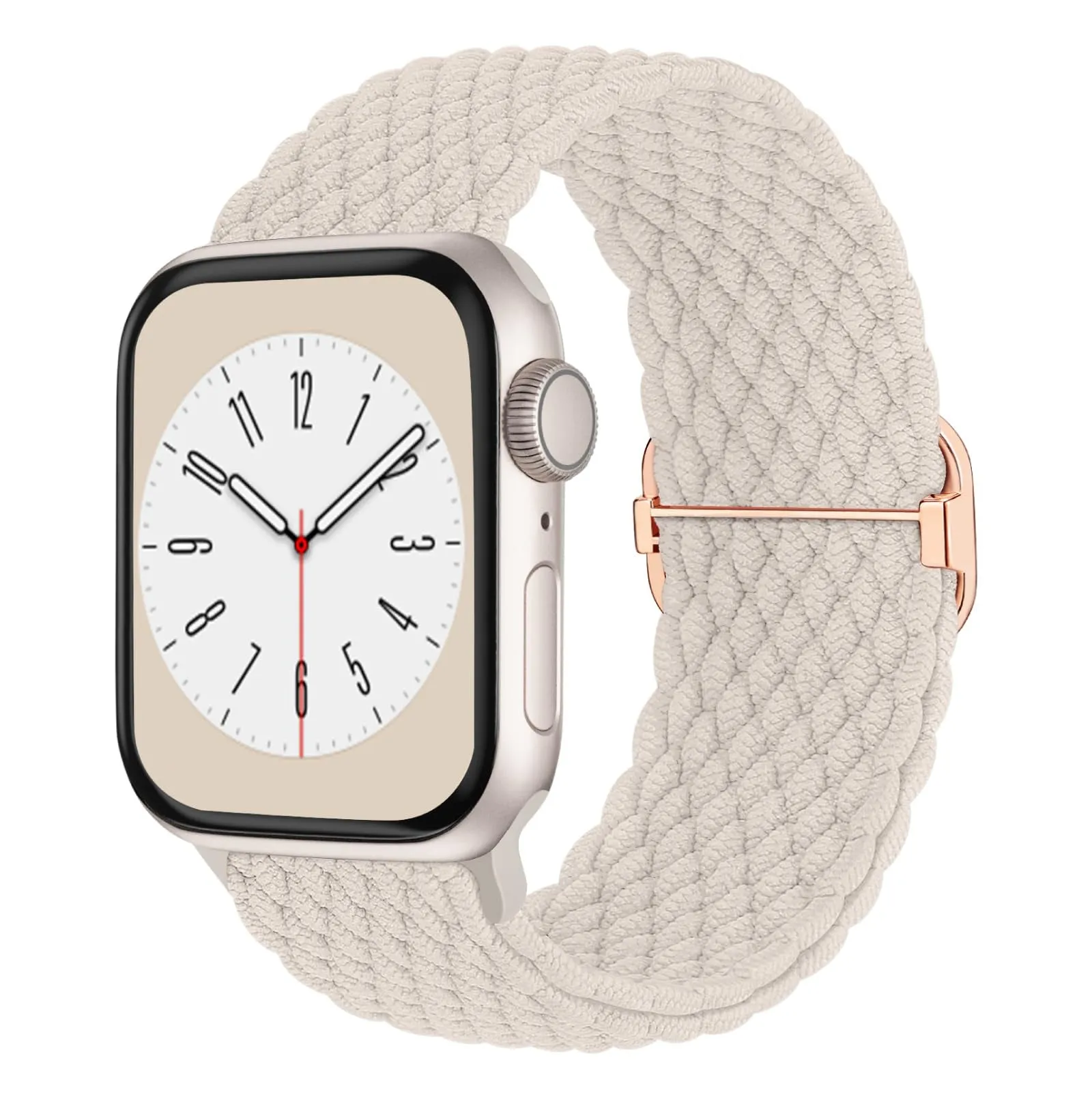 Nylon woven strap with adjustable buckle for Apple Watch, available in black and multiple colours, 38/40/41mm size