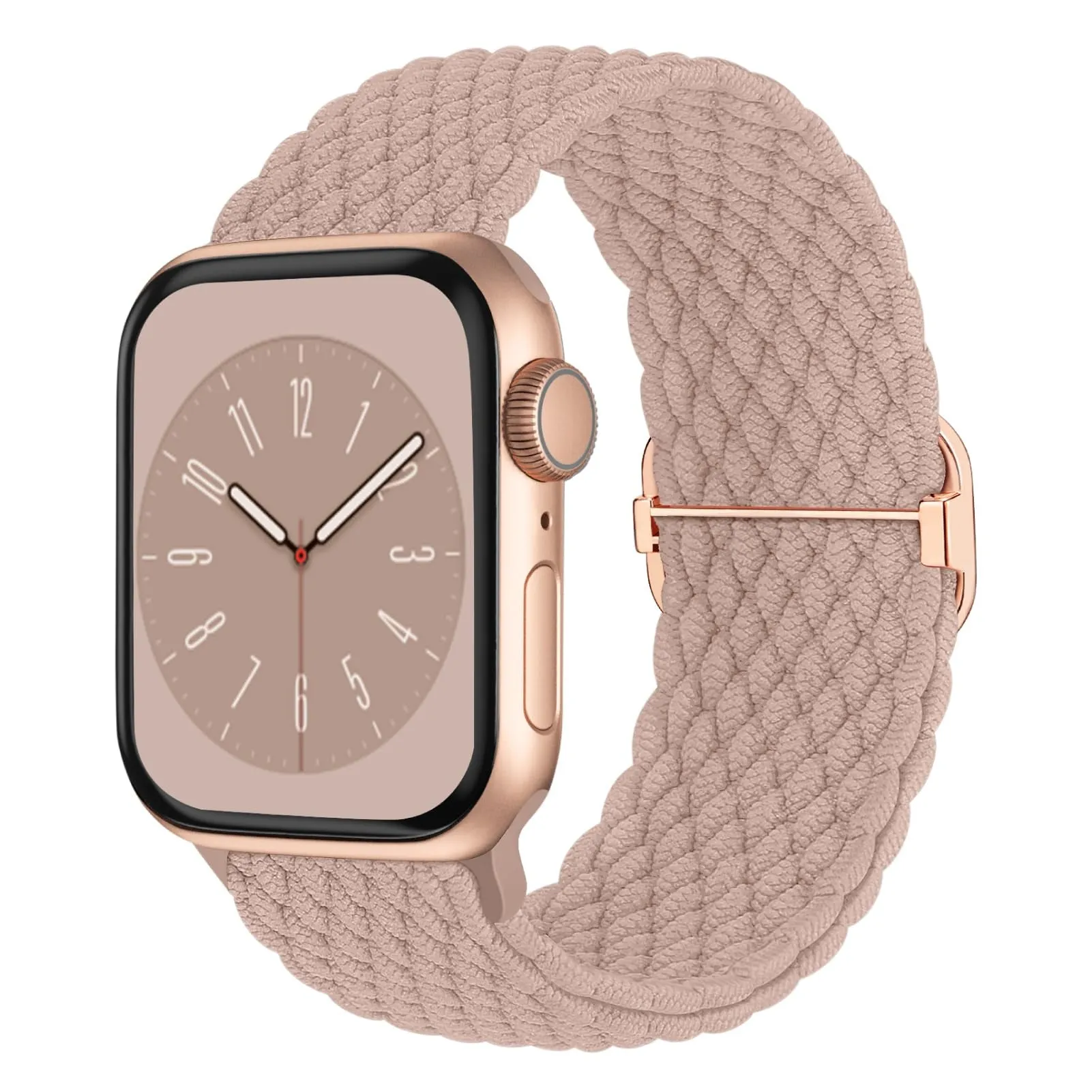 Nylon woven strap with adjustable buckle for Apple Watch, available in black and multiple colours, 38/40/41mm size