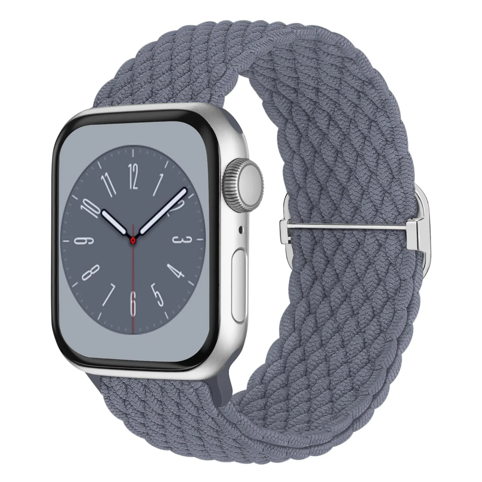 Nylon woven strap with adjustable buckle for Apple Watch, available in black and multiple colours, 38/40/41mm size