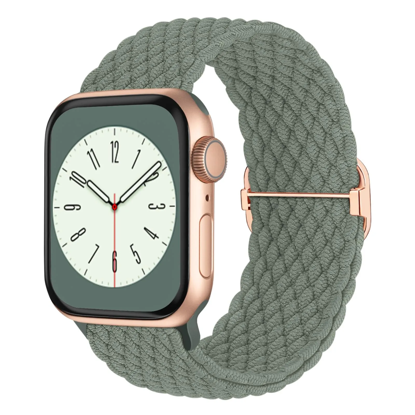 Nylon woven strap with adjustable buckle for Apple Watch, available in black and multiple colours, 38/40/41mm size