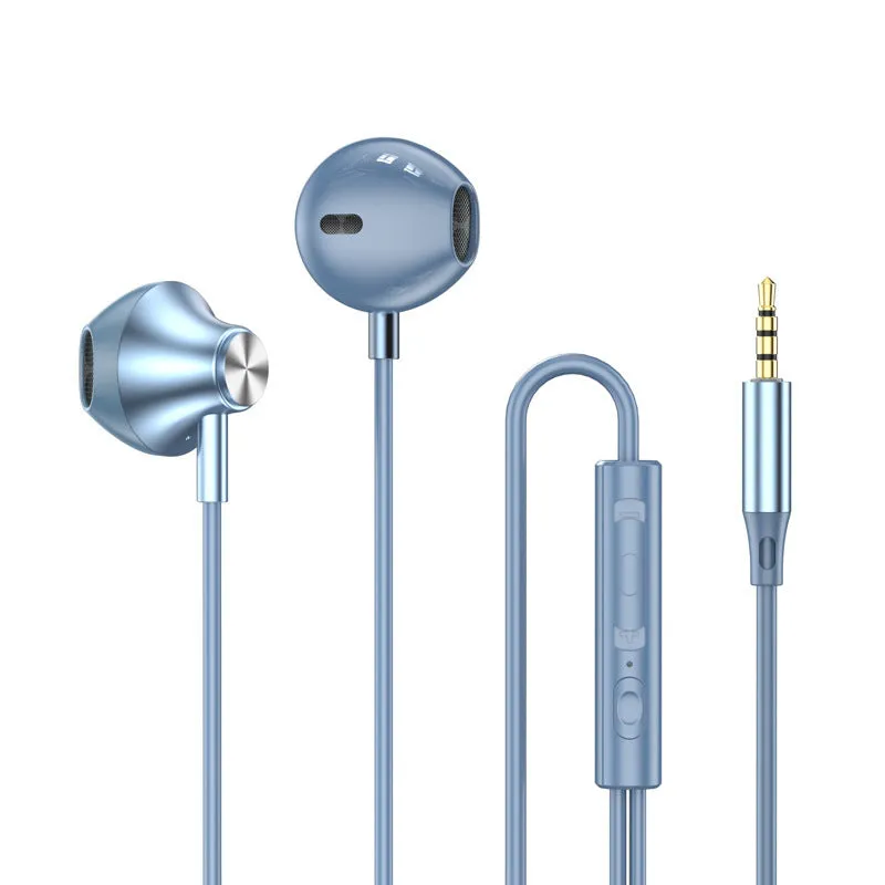 Digital decoding extra bass wired headset with mic, inline control, 1.2m cable, ABS, multiple colour options