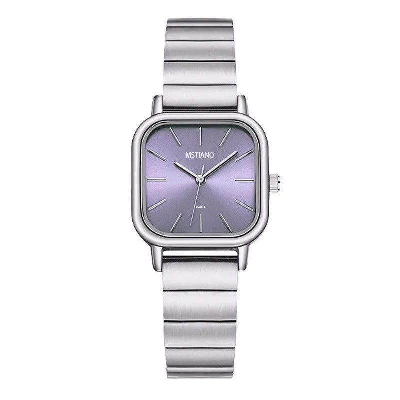Women's 8mm thin fashion quartz watch with bamboo band, multiple colour options available