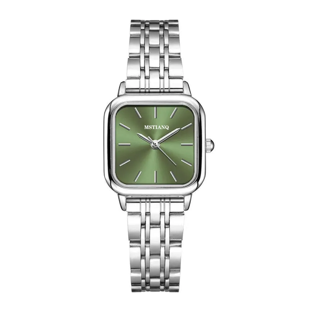 Women's 8mm thin fashion quartz watch with bamboo band, multiple colour options available