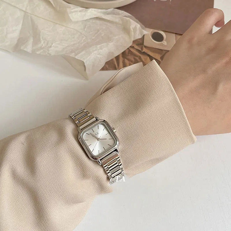 Women's 8mm thin fashion quartz watch with bamboo band, multiple colour options available