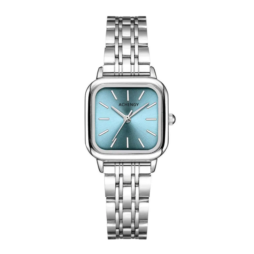 Women's 8mm thin fashion quartz watch with bamboo band, multiple colour options available