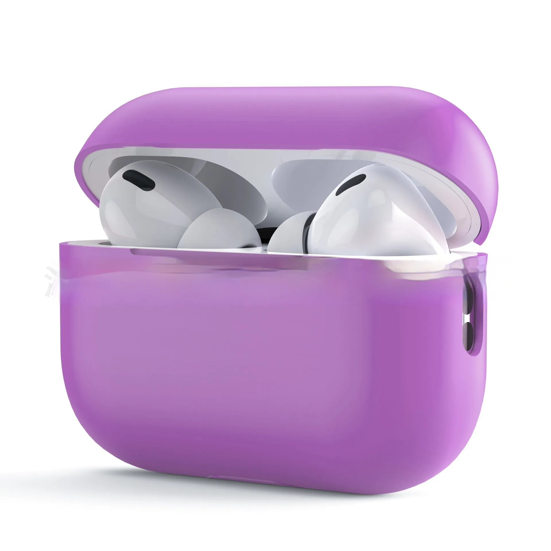 Ultra-thin liquid silicone split earphone sleeve for Apple AirPods in multiple colours with embossed texture