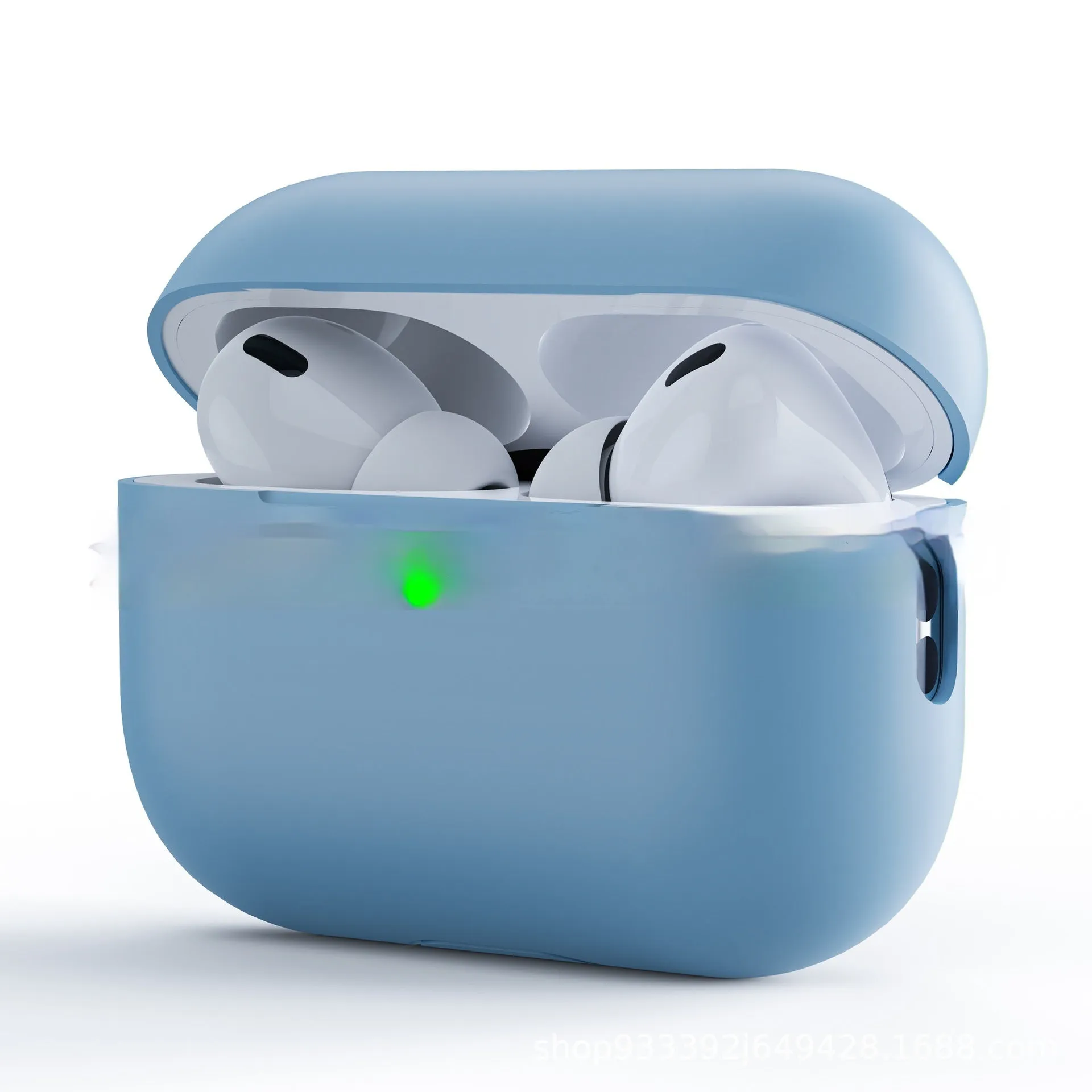 Ultra-thin liquid silicone split earphone sleeve for Apple AirPods in multiple colours with embossed texture