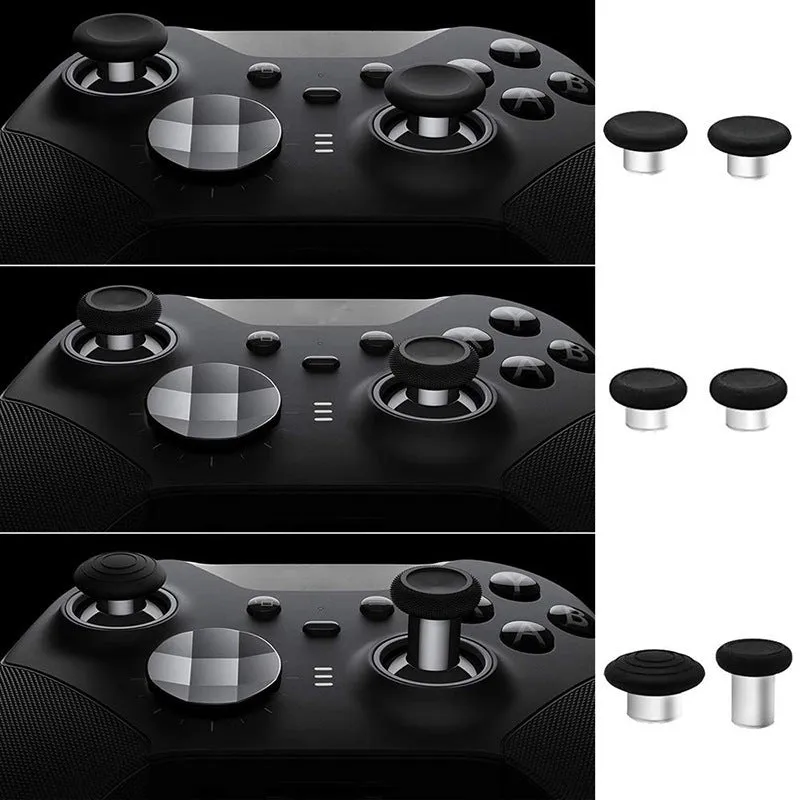 Xbox Elite 2 controller metal rocker thumbsticks and cross key replacement kit in blue with tools and storage bag