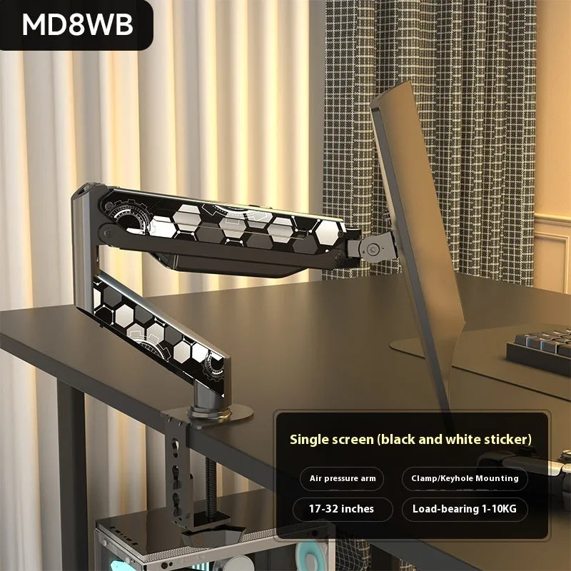 Classic black cold rolled steel monitor bracket for 17-32 inch screens with rotary arm