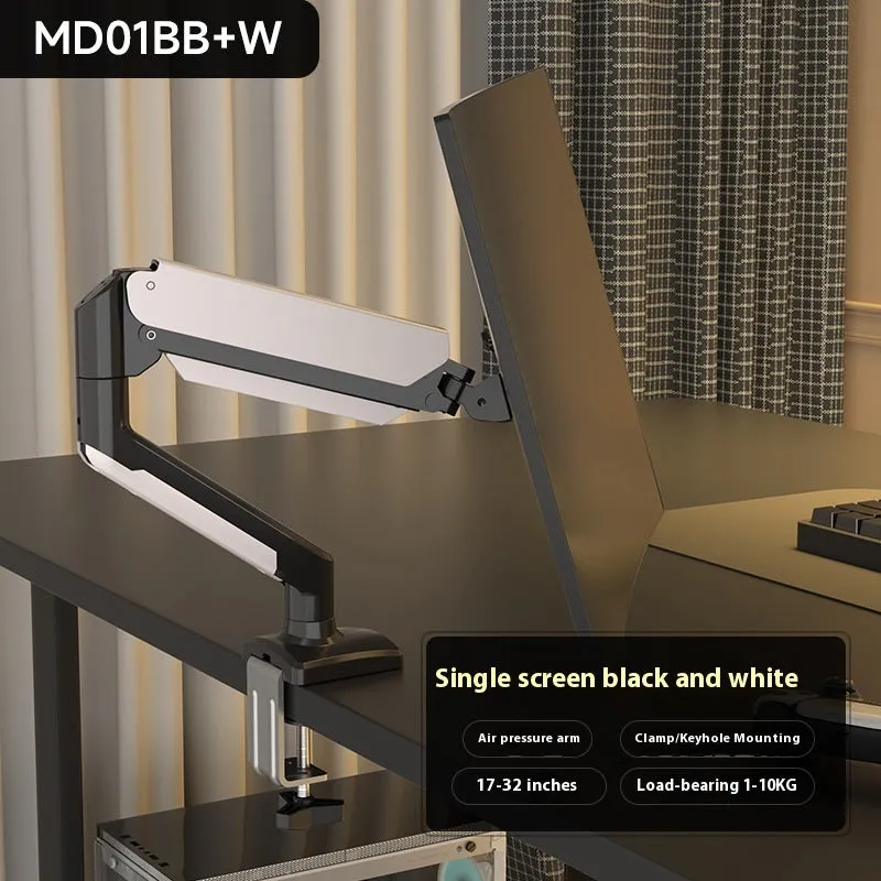 Classic black cold rolled steel monitor bracket for 17-32 inch screens with rotary arm