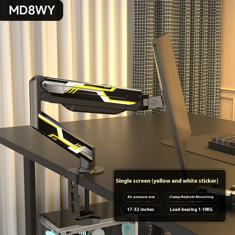 Classic black cold rolled steel monitor bracket for 17-32 inch screens with rotary arm