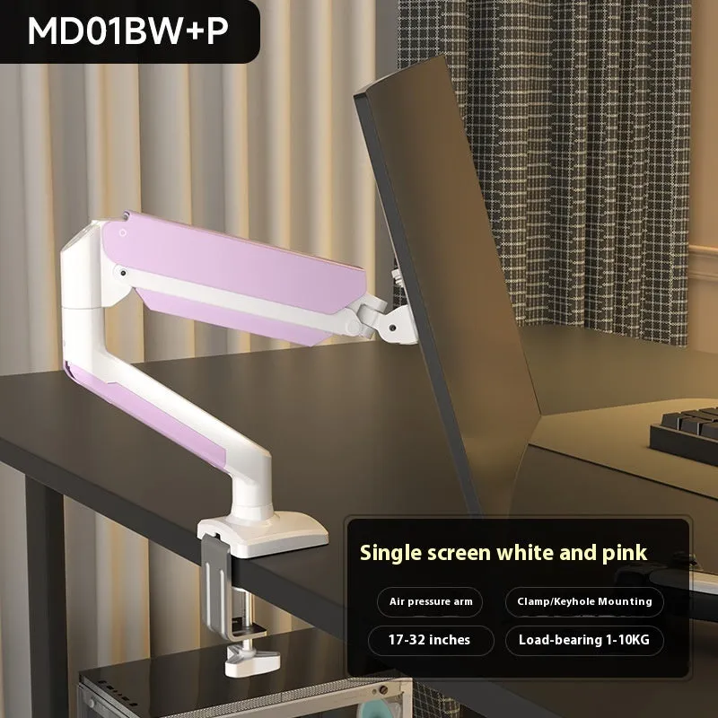 Classic black cold rolled steel monitor bracket for 17-32 inch screens with rotary arm