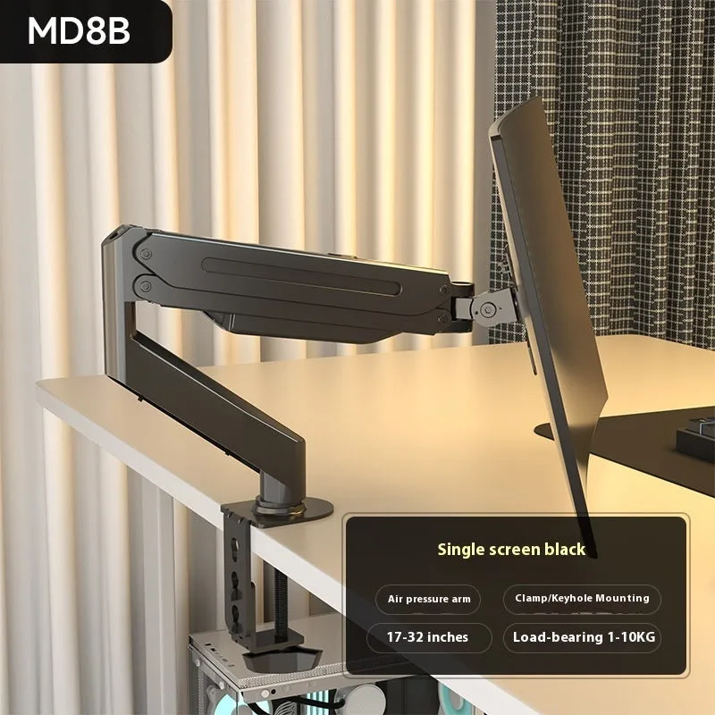 Classic black cold rolled steel monitor bracket for 17-32 inch screens with rotary arm
