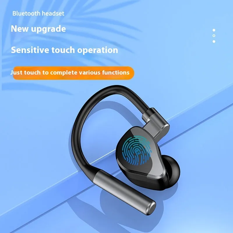 Private Model L15 wireless Bluetooth headset single ear ear-mounted ABS waterproof in silver black colour