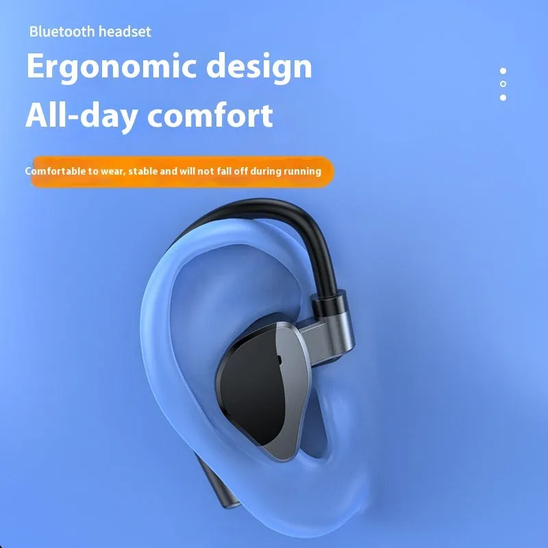 Private Model L15 wireless Bluetooth headset single ear ear-mounted ABS waterproof in silver black colour